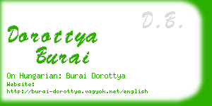 dorottya burai business card